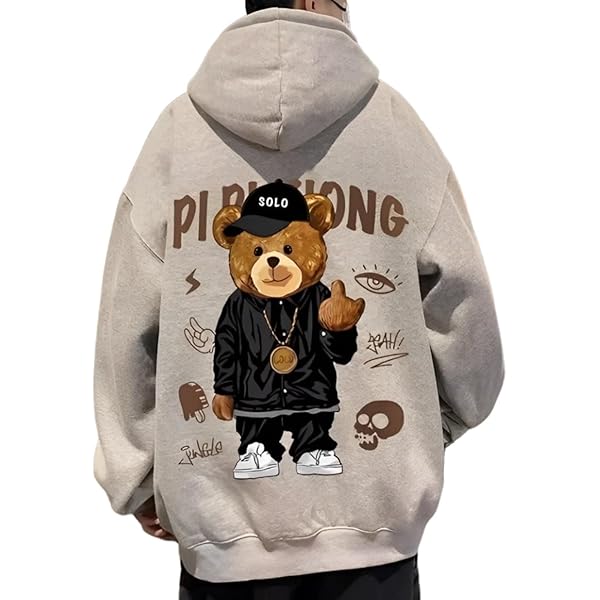 Amazon.co.jp: [NERVUP] ともだちはくま パーカー メンズ レディース